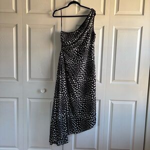 nicole miller one shoulder floral dress Nicole Miller Maxi Dress, 4 / White